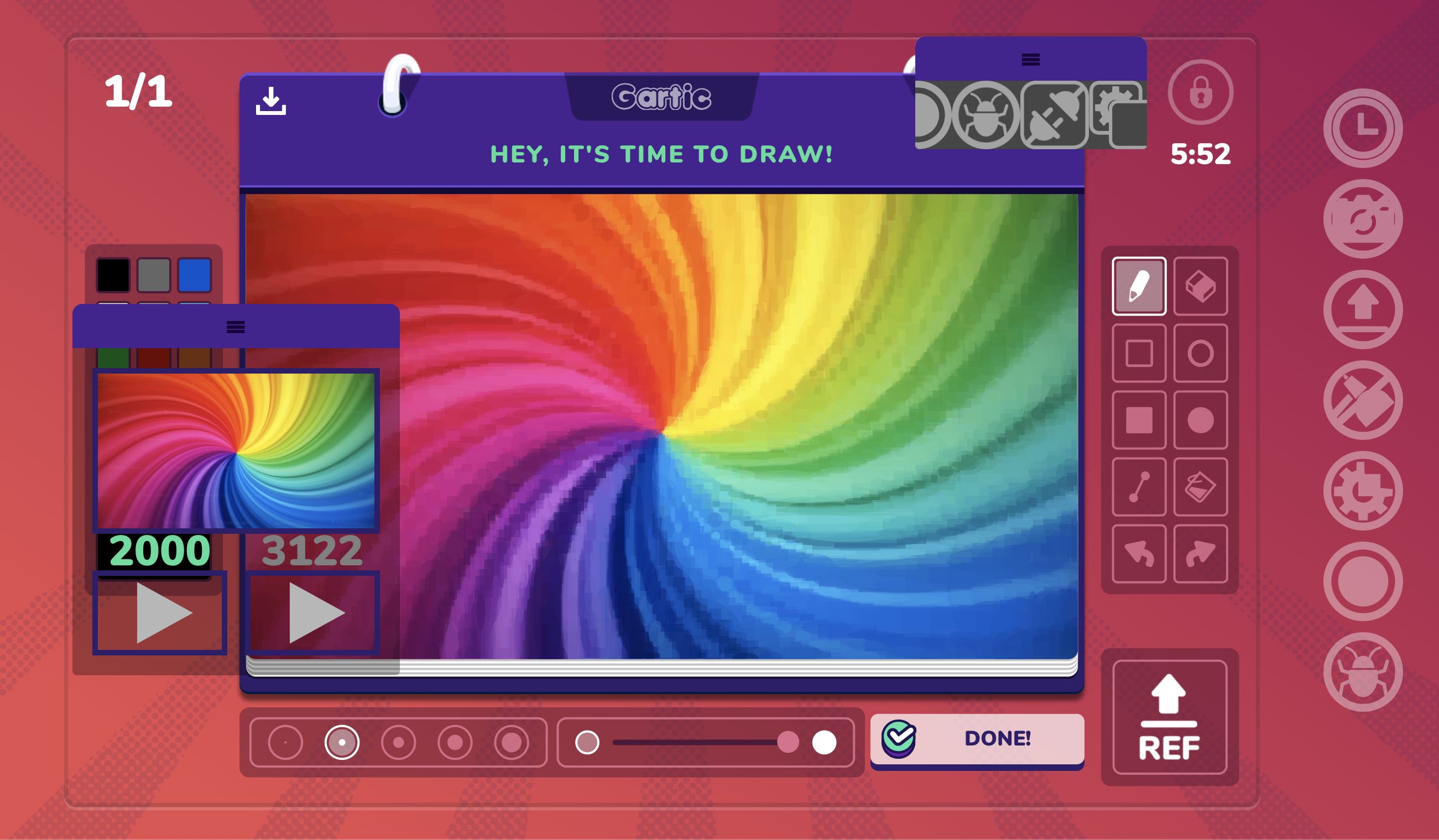 Image of the Geom functionality being used